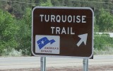 National Scenic Byways sign in Tijeras Canyon